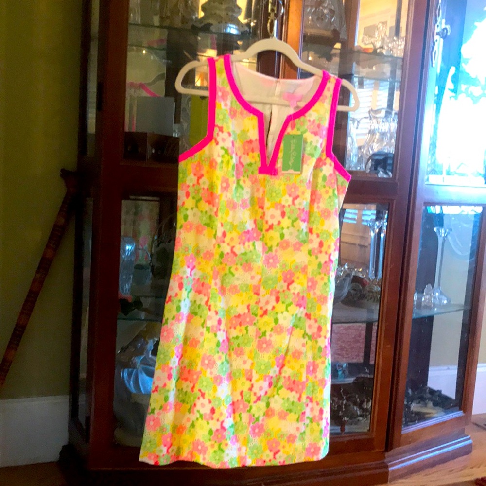 Lilly Pulitzer size 10 dress, Percy dress, Style #55519 Floral Sunbonnet Lace
